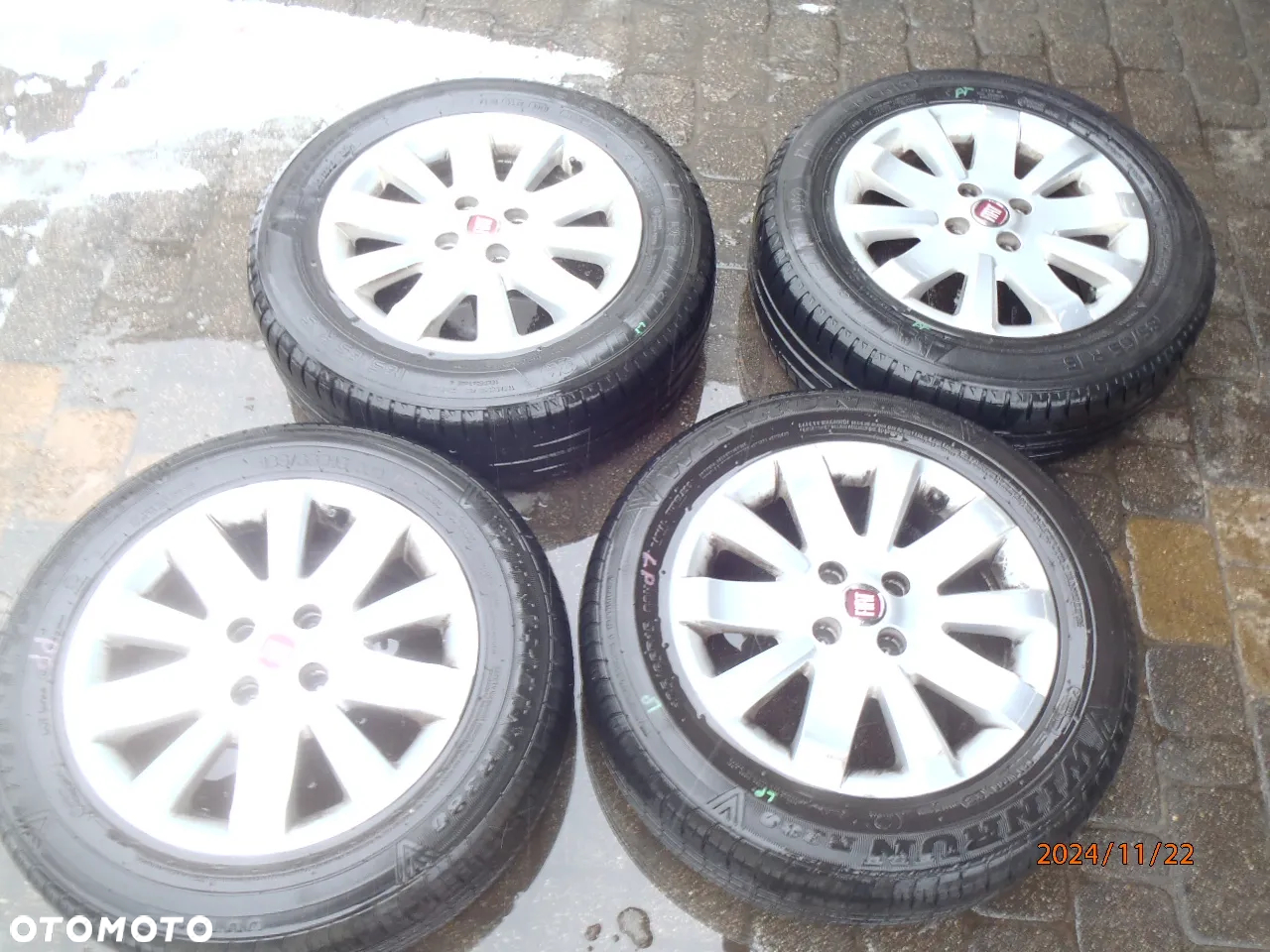 felga felgi alufelga alufelgi alu felgi fiat 500 punto grande evo fiorino Qubo nemo bipper doblo albea multipla palio punto II lift 15 4x98  6j15h2 madei in turkey 51889292  51906851 oryginał fiat - 3