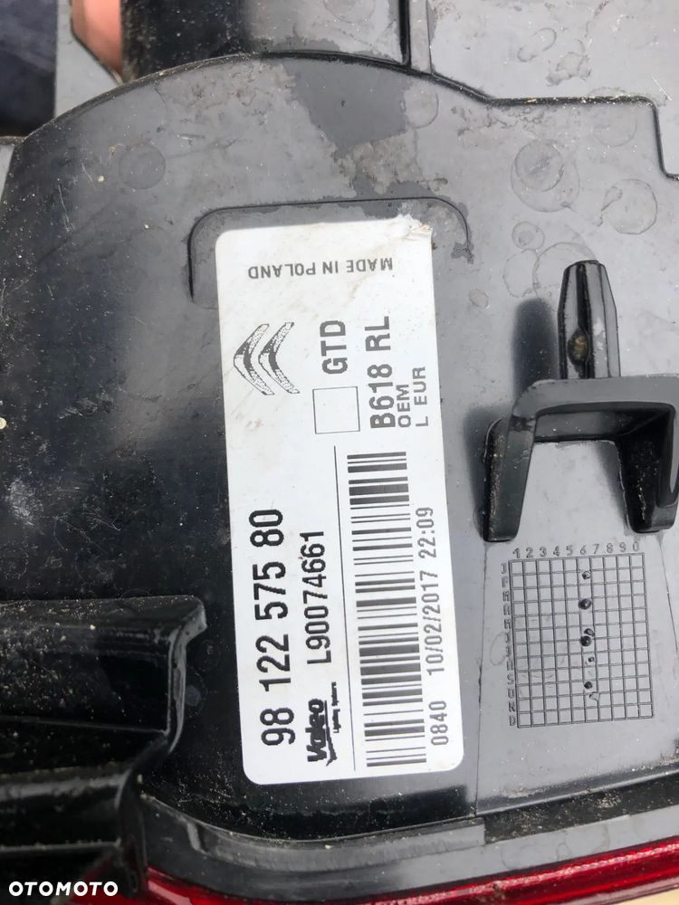Lampa tylna lewa strona Citroen C3 3 2018 9812257580 - 4