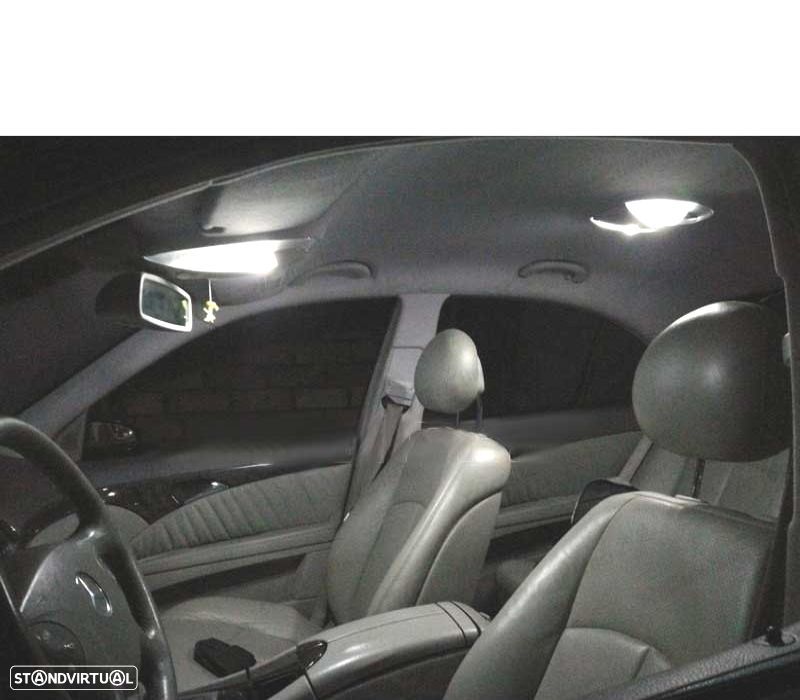 KIT COMPLETO DE 17 LÂMPADAS LED INTERIOR PARA MERCEDES CLASE E W211 E55AMG E320 02-08 - 5