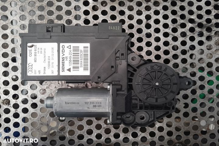 Motoras macara geam spate dreapta 0130821766 Audi A4 B7  [din 2004 pana  2008] Avant wagon 5-usi 1. - 1
