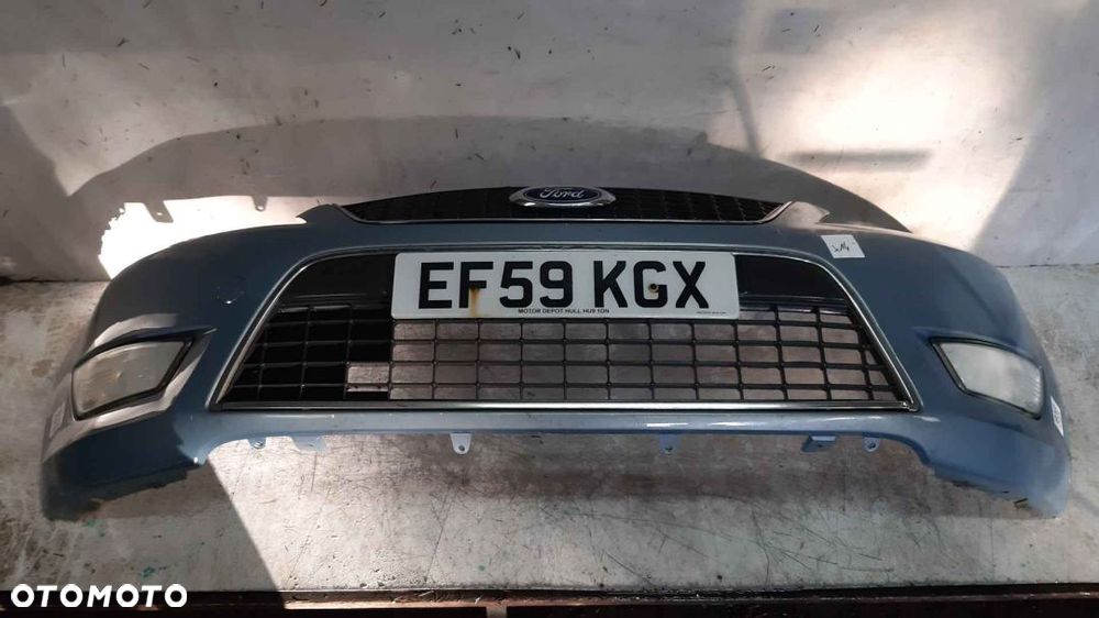 + ZDERZAK PRZÓD PRZEDNI FORD MONDEO MK.4 4 IV 86 BŁĘKITNY HALOGENY - 1