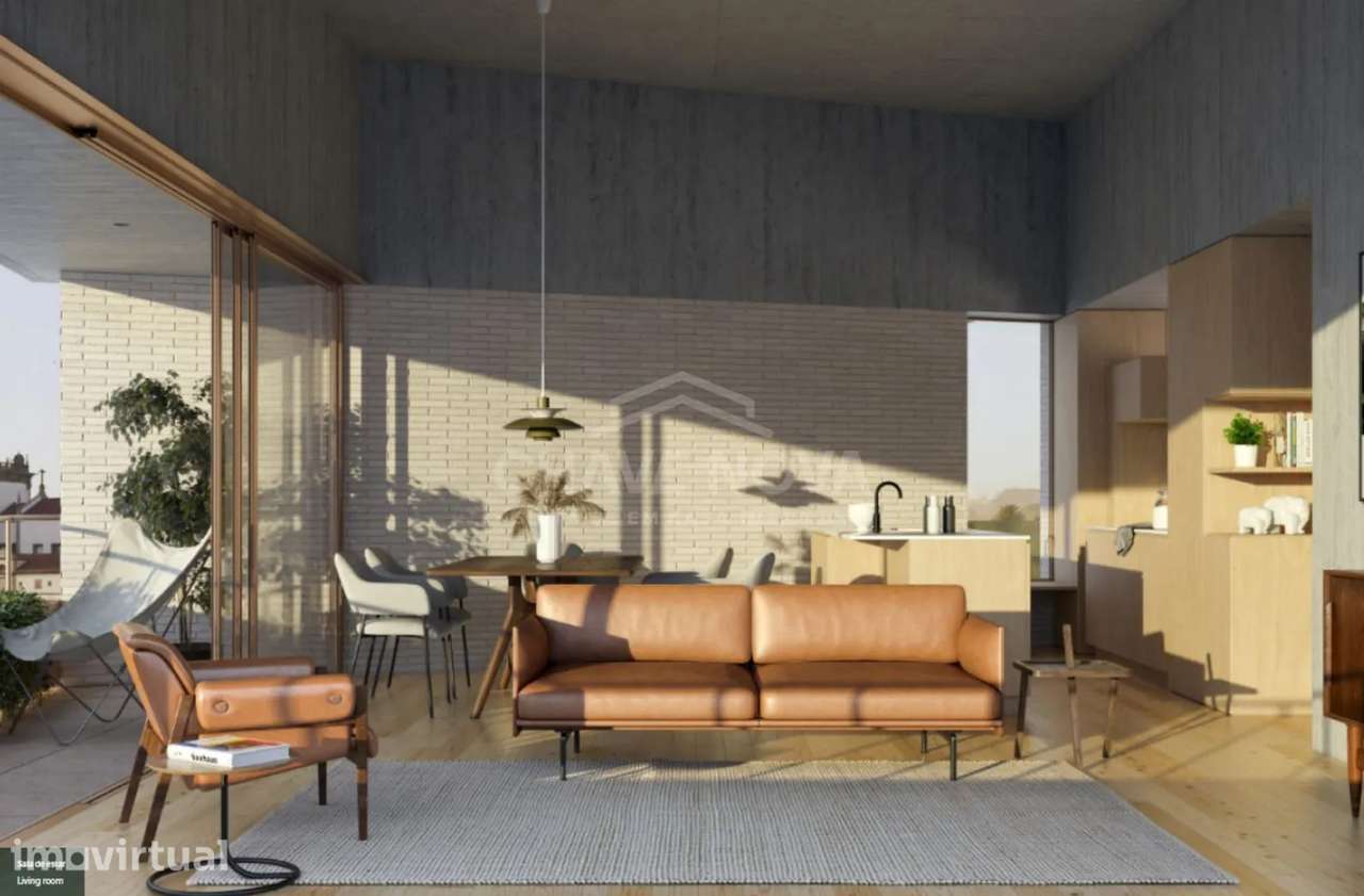 Apartamento T2 Duplex na Serra do Pilar em condomínio de luxo - Grande imagem: 4/14