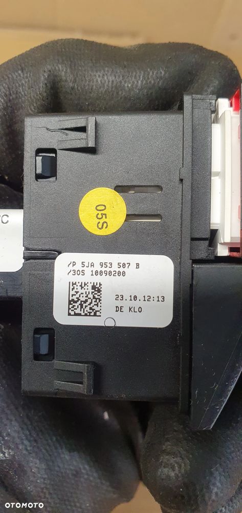 Przełącznik włącznik świateł awaryjnych Skoda Rapid 5JA953507B - 5