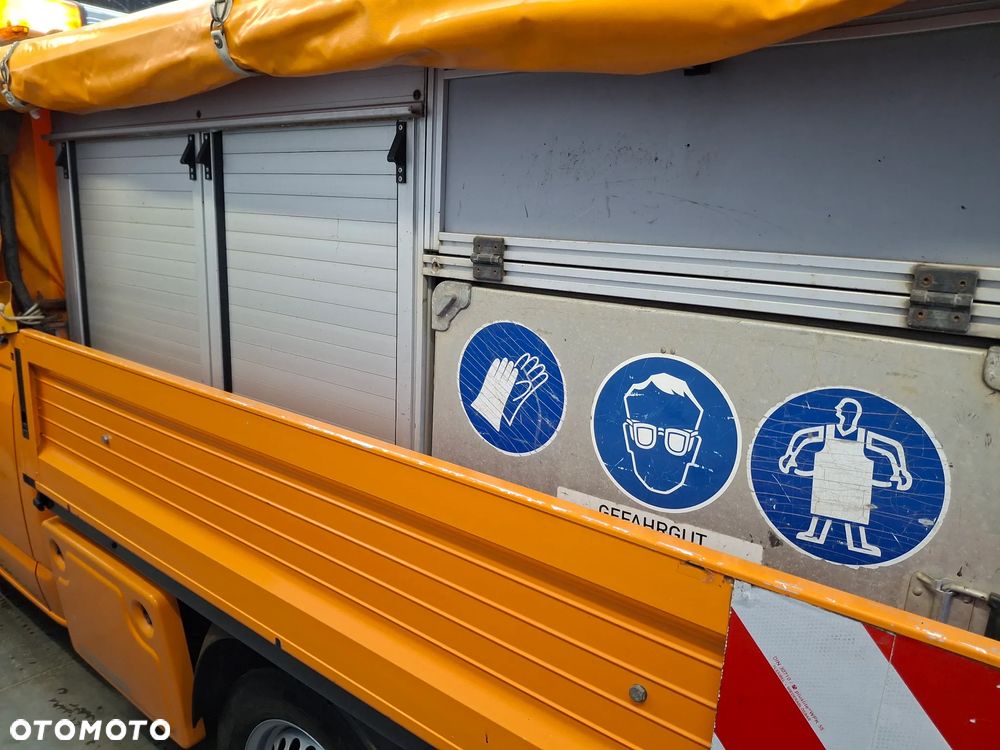 Volkswagen Transporter T5 Lift Doka Brygadówka Serwisowy Drogowy Półki Szuflady Warsztat Auto Warsztat Służba Drogowa Pomarańczowy Mobilny Serwis - 12
