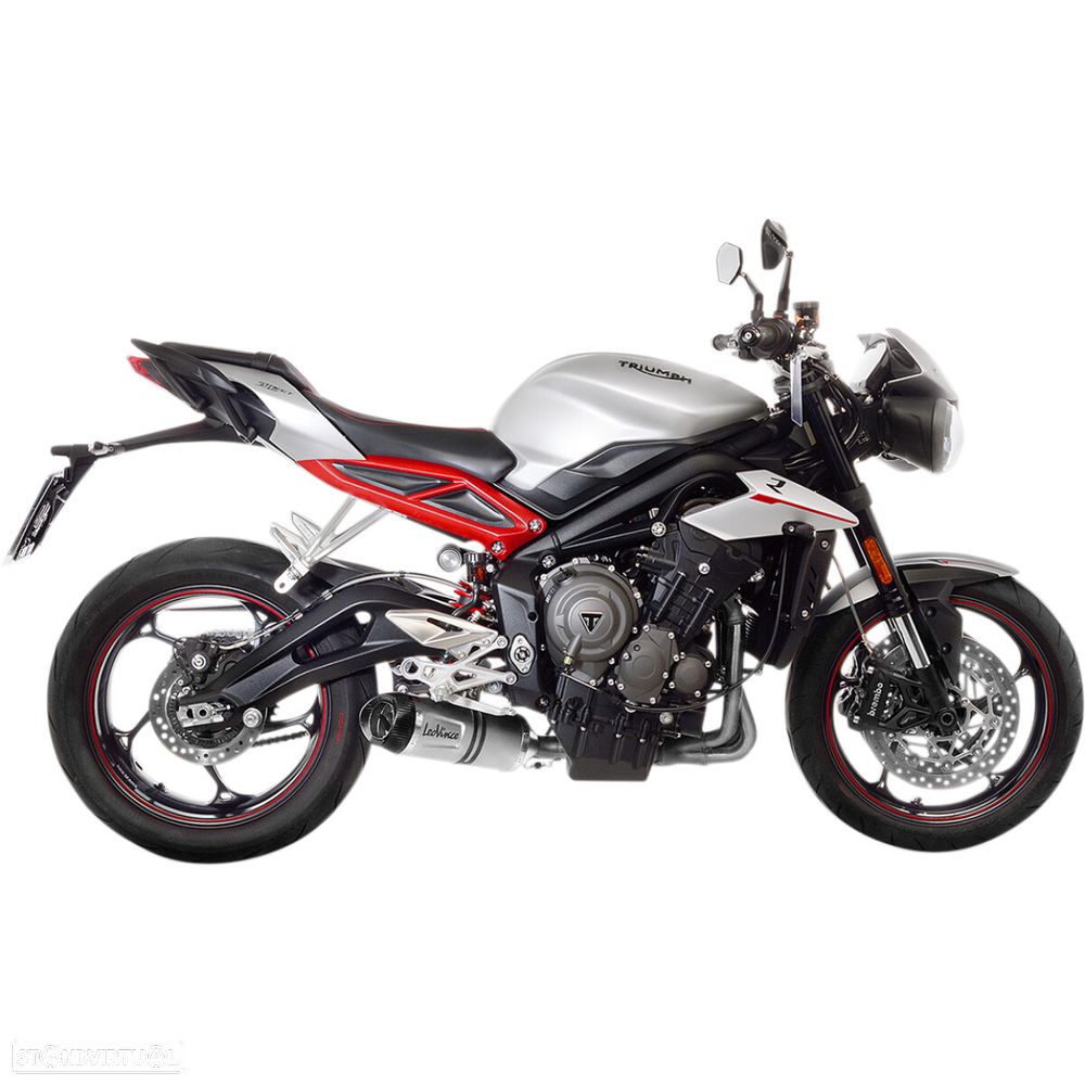 ponteira escape leovince triumph street triple 660 / 765- 14289e - 1