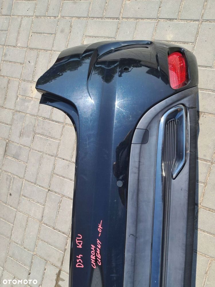 citroen ds4 zderzak tylny czarny ktv pod 4 czujniki pdc chrom - ok - 10