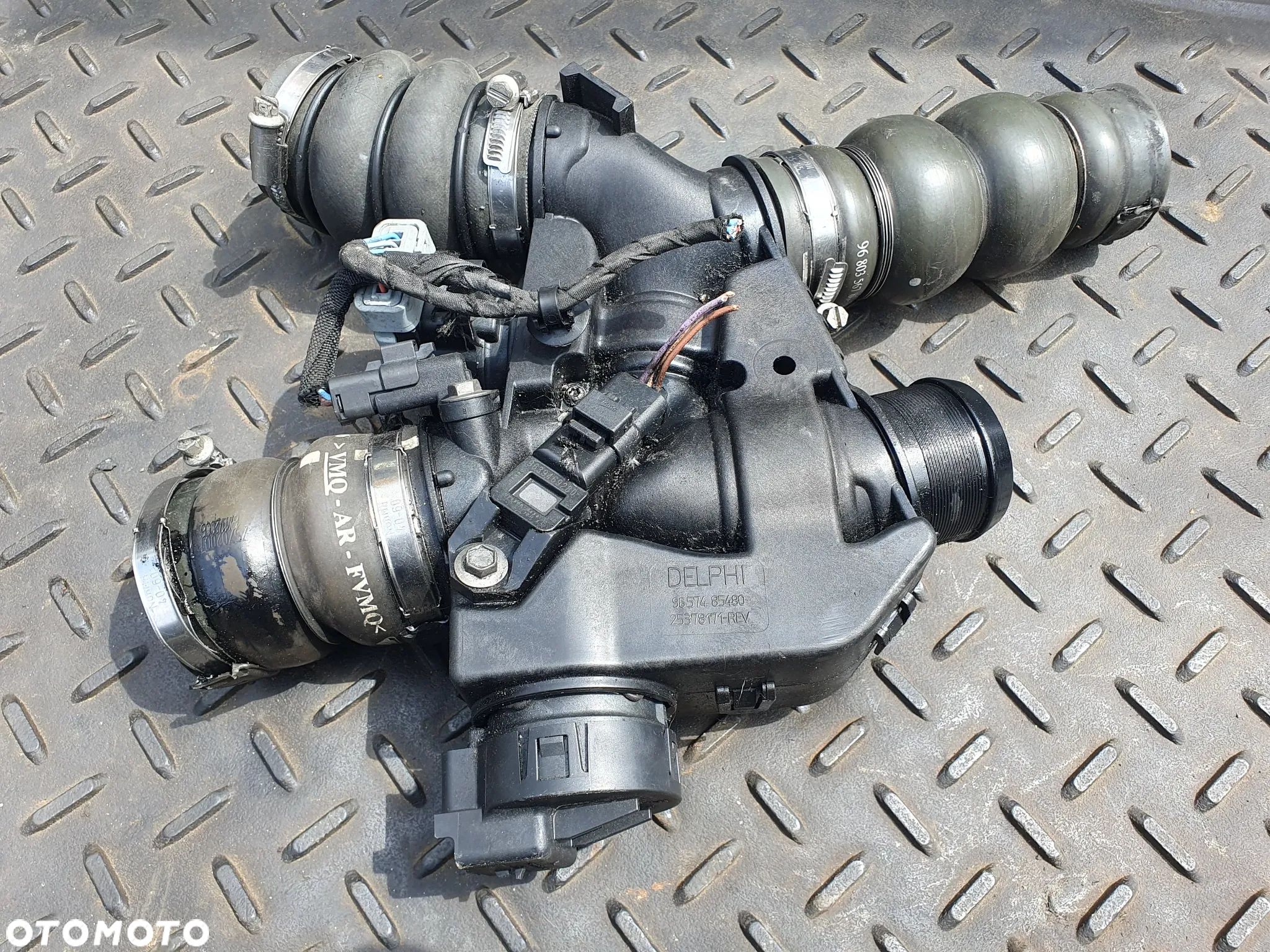 PEUGEOT CITROEN 1.6HDI PRZEPUSTNICA PRZEWÓD RURA POWIETRZA 9657485480 DELPHI ORYGINAŁ 206 207 307 308 3008 PARTNER EXPERT C2 C3 C4 C4 PICASSO BERLINGO JUMPY - 1