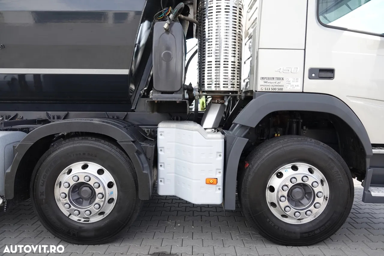 Volvo FM 450 / 8x4 / BASCULATOR SPATE / HIDROCLAPS / EURO 6 / IMPORTAT - 25