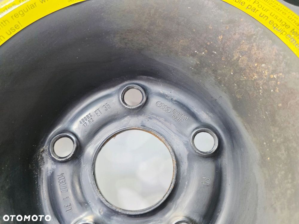 KOŁO DOJAZDOWE DOJAZDÓWKA AUDI A4 B6 B7 8E0601027C R17 5X112 ET35 - 4