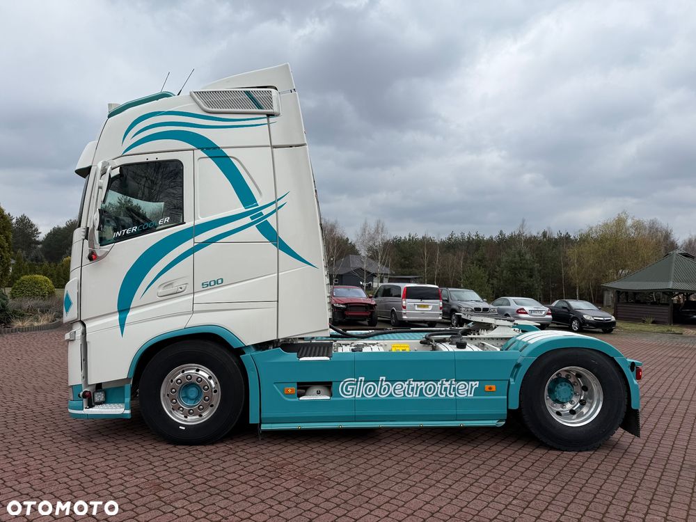 Volvo FH 500 *GLOBETROTTER* NA PODUCHACH* KLIMA POSTOJOWA* NAVI* LODÓWKA* KOŁA NOWE* XENON* HYDRAULIKA DWUOBWODOWA* OBSZYTY ŚRODEK* Z FRANCJI - 4