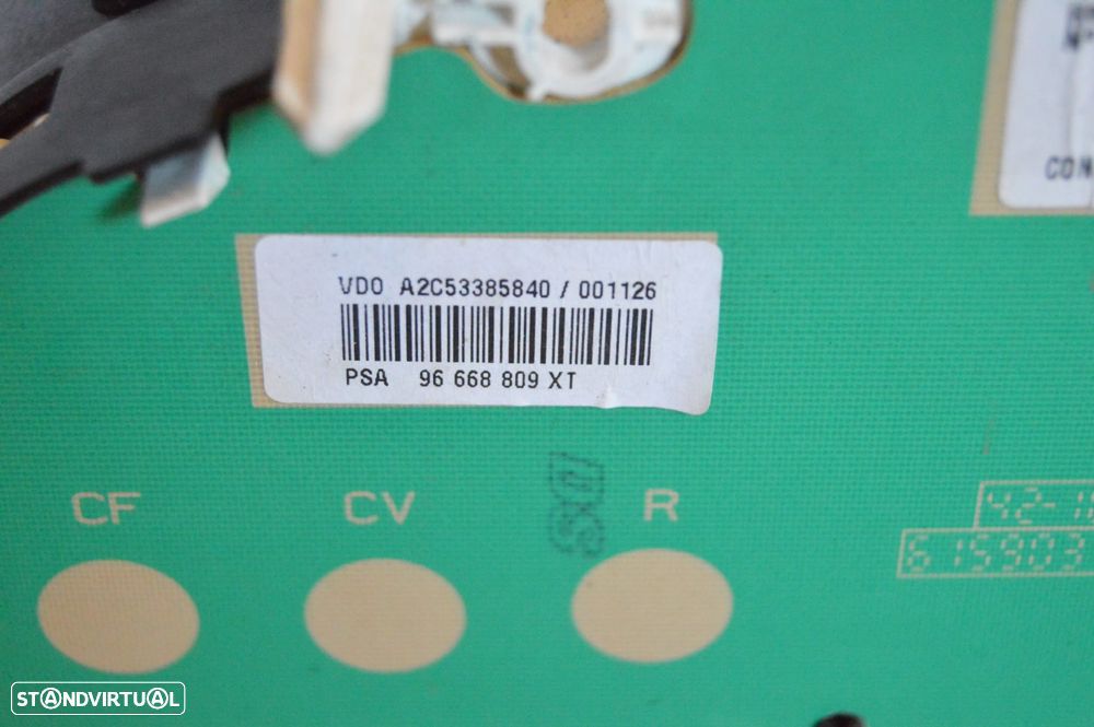 QUADRANTE MOSTRADORES PAINEL INSTRUMENTOS 96668809XT 96668809 A2C53386840 CITROEN DS3 DS 3 1.6 HDI 92CV 9HP 9H06 10JBOL INJEÇÃO BOSCH - 7