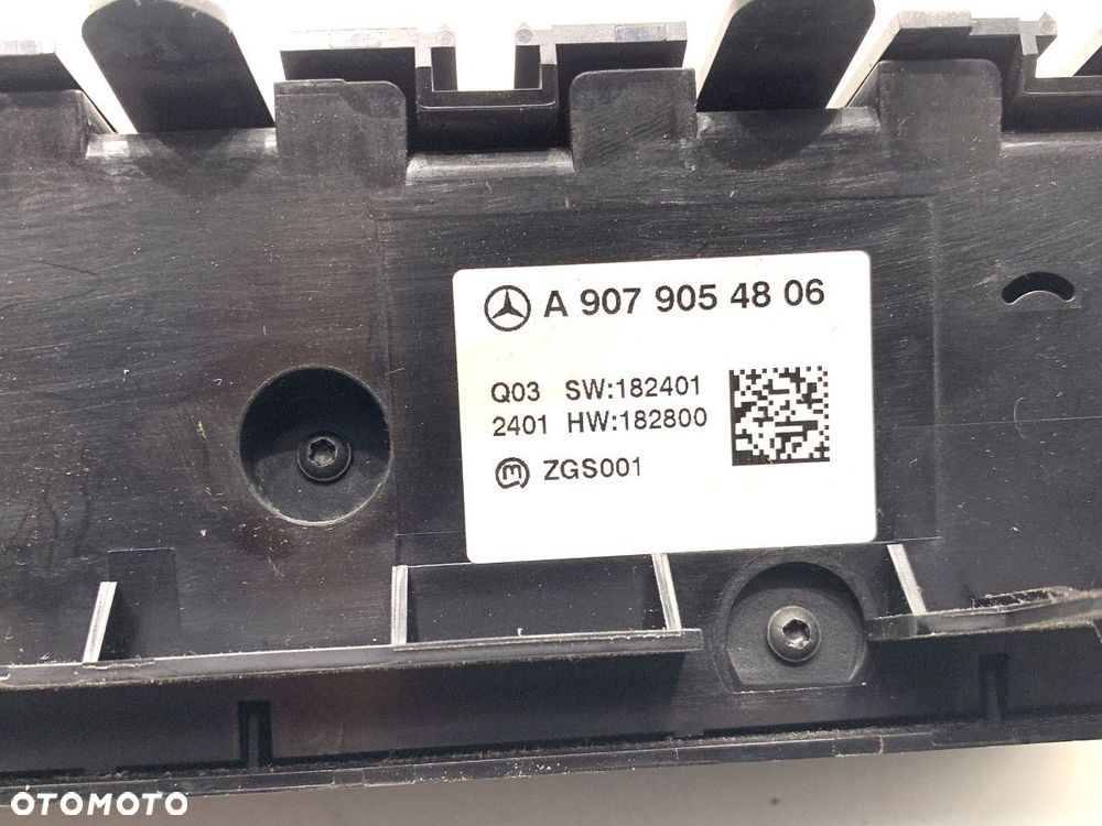 PANEL STEROWANIA NAWIEWU  MERCEDES-BENZ SPRINTER 3,5-t Tourer Bus (B907) 2018 - 2022 317 CDI - 5