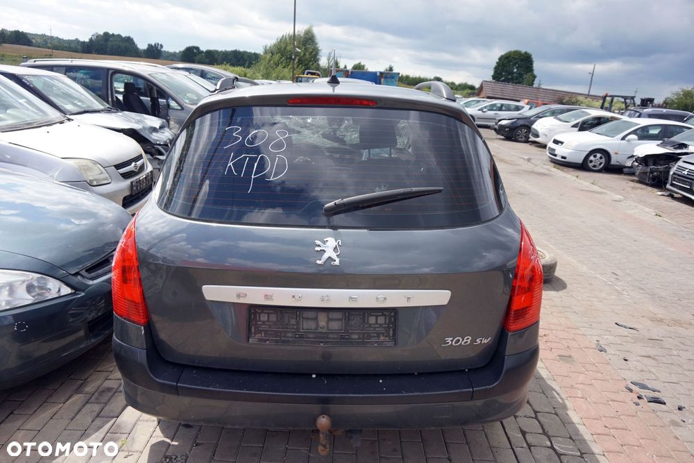 KLAPA BAGAŻNIKA TYLNA 308 I T7 SW KOMBI KTPD  SZARY PEUGEOT 2007-2011 - 1