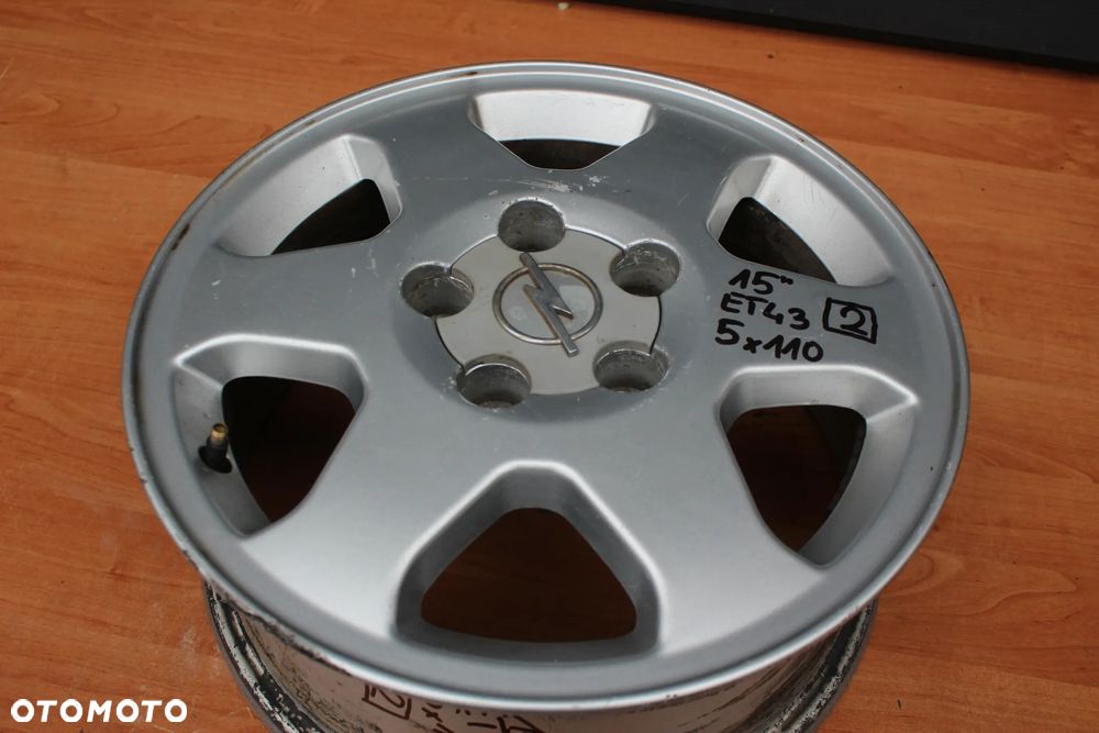 FELGA ALUMINIOWA OPEL ZAFIRA A B ASTRA H MERIVA B VECTRA C SIGNUM 15 CALI 5x110 ET43 SZTUKA - 6