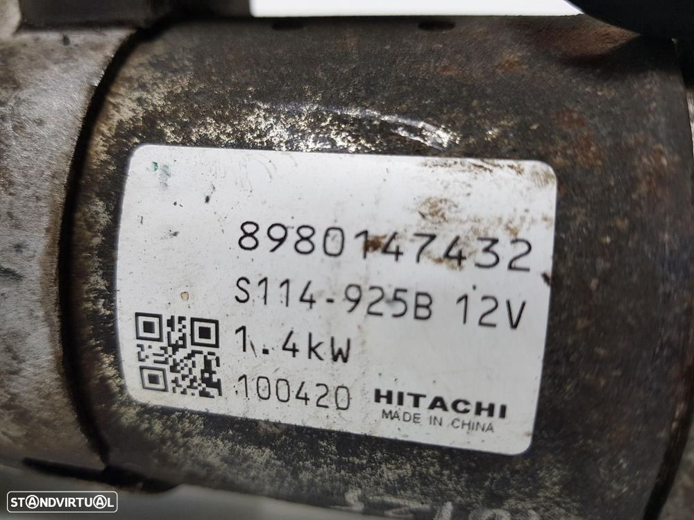 MOTOR ARRANQUE OPEL ZAFIRA B 2010 -8980147432 - 4