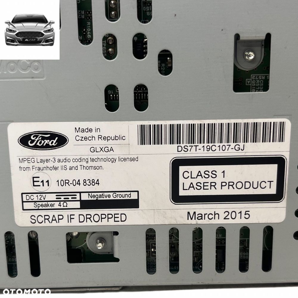 RADIO SYNC 2 FORD MONDEO MK5 DS7J-19C107-GJ - 3