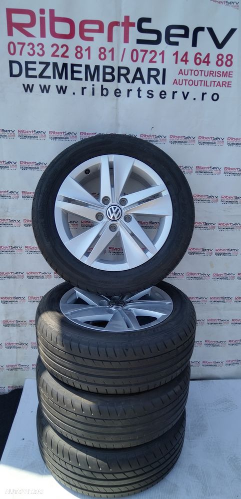 Jante aliaj R16 Golf 8 + Anvelope vara ca noi - 1