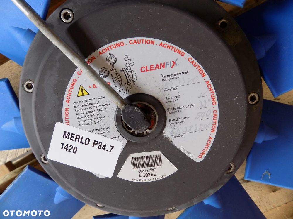 Merlo P 34.7 WENTYLATOR O PRZEŁĄCZANYM KIERUNKU WIROWANIA CleanFix Deutz inne - 2