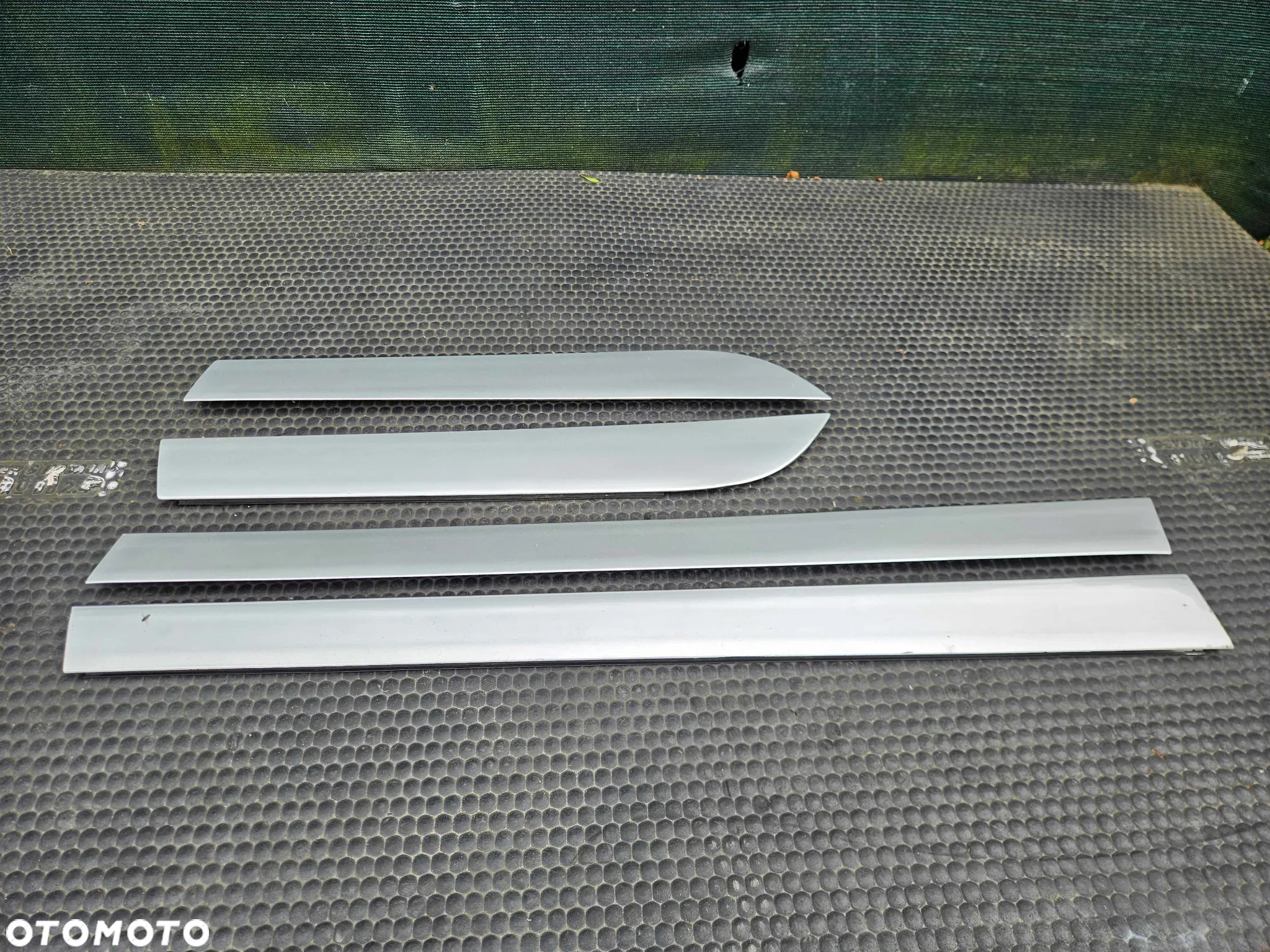 Listwa Listwy Drzwi Srebrne LY7W Dolne Komplet Audi A6 C6 Sedan Kombi Oryginalne - 2