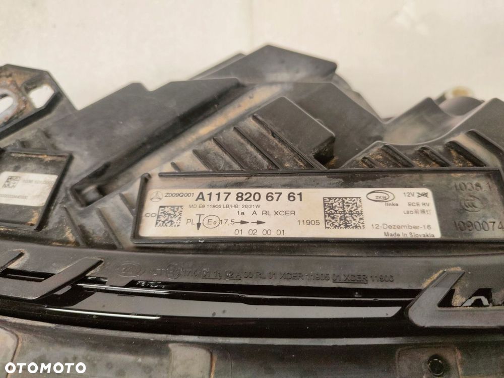 MERCEDES CLA LIFT FULL LED LAMPA LEWY PRZÓD A1178206761 - 9