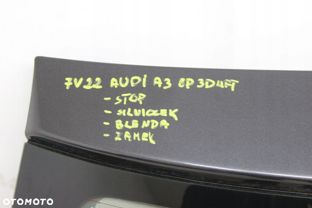 KLAPA POKRYWA BAGAŻNIKA AUDI A3 8P LIFT 3D 2009 LZ7L - 10