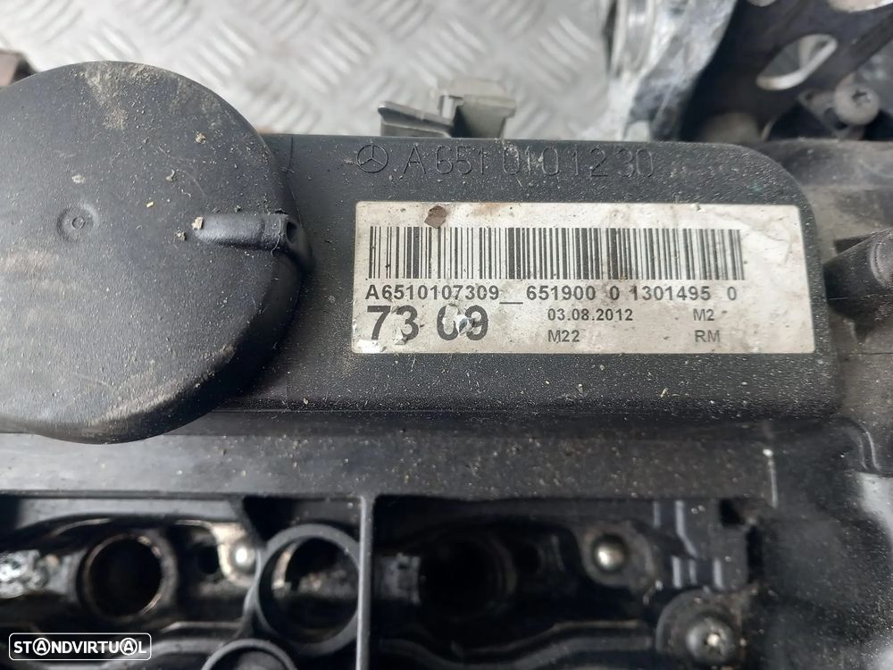 Colaça do Motor/Cabeça do Motor e Tampa Válvulas Mercedes W204 C220/W212 E220/E250 Ref: 651924 - 5