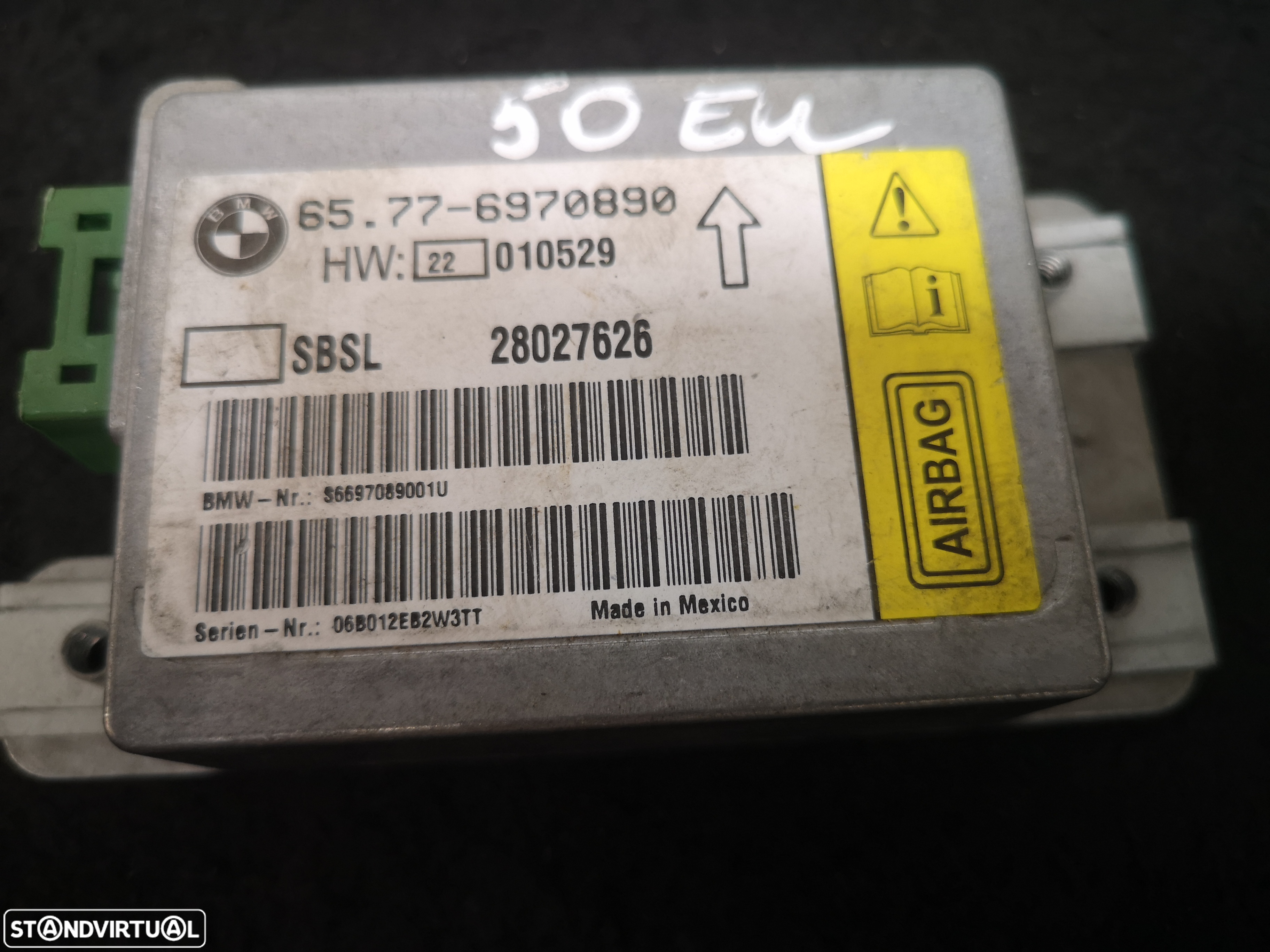 Centralina de airbag bmw7 e65 e66 2002+ (6 no estoque) - 3
