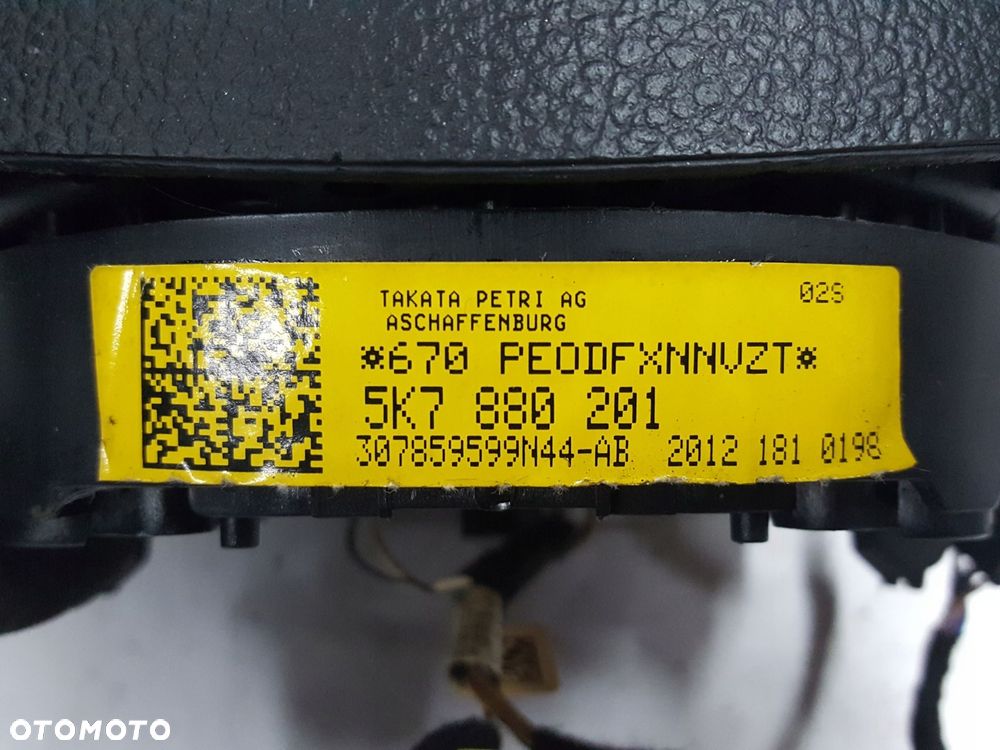 VW GOLF 6 VI 09-13r CABRIO PODUSZKA AIRBAG KIEROWCY - 6