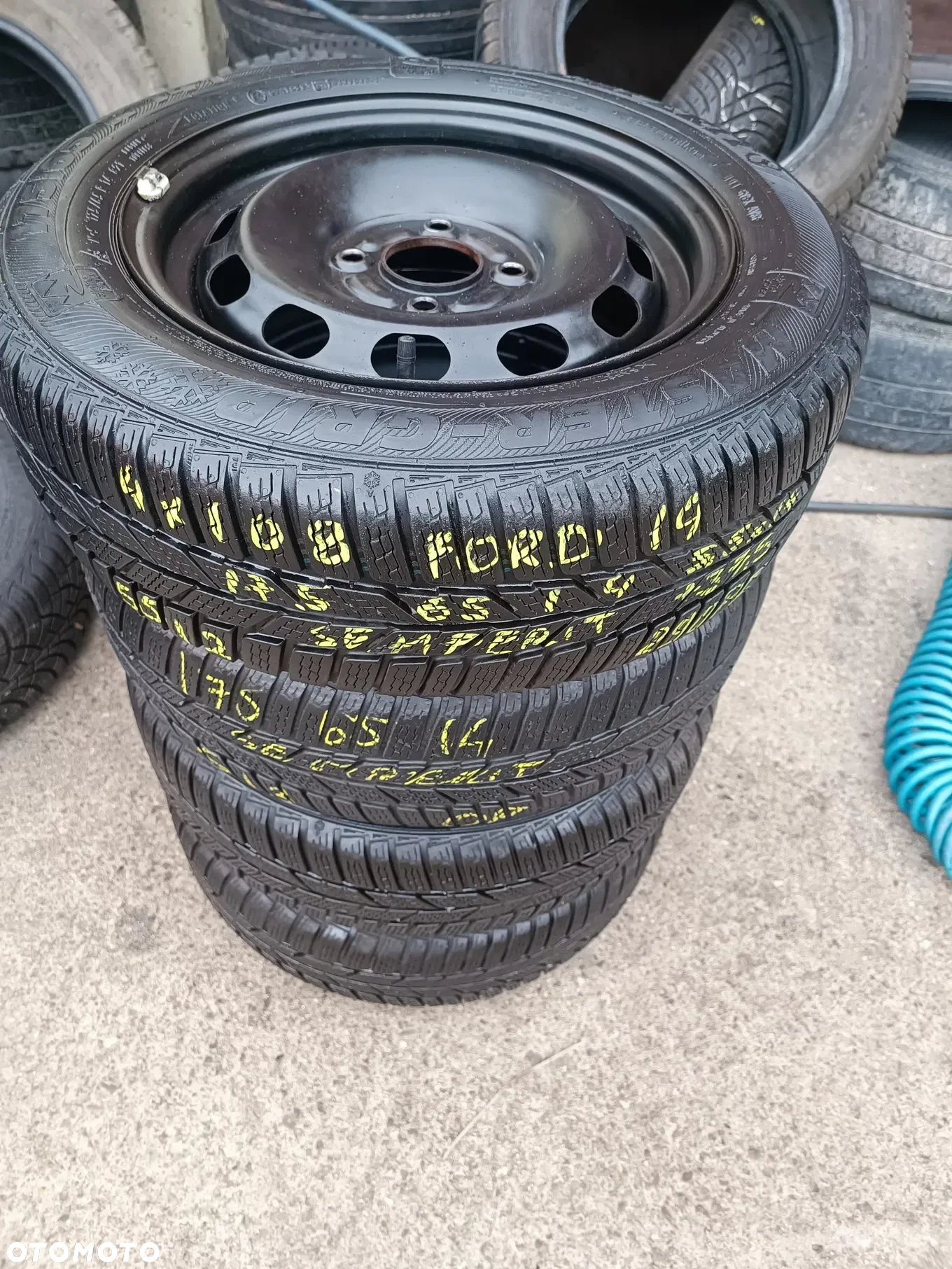 4x108 Felgi Stalowe Stal 14 Koła Zimowe Zima FORD FIESTA PUMA COURIER KA II 2 KA+ FUSION FOCUS MAZDA 2 5,5mm Legnica ALU-RAD 175/65 - 2
