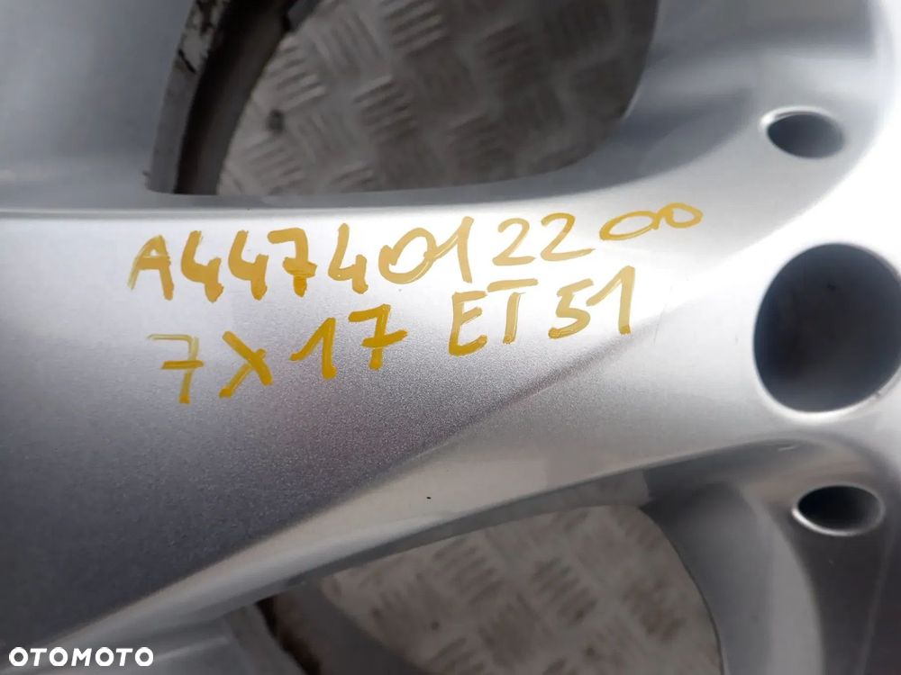 FELGI ALUMINIOWE MERCEDES BENZ 7X17 ET51 A4474012200 VITO VIANO V KLASA CZUJNIKI - 6