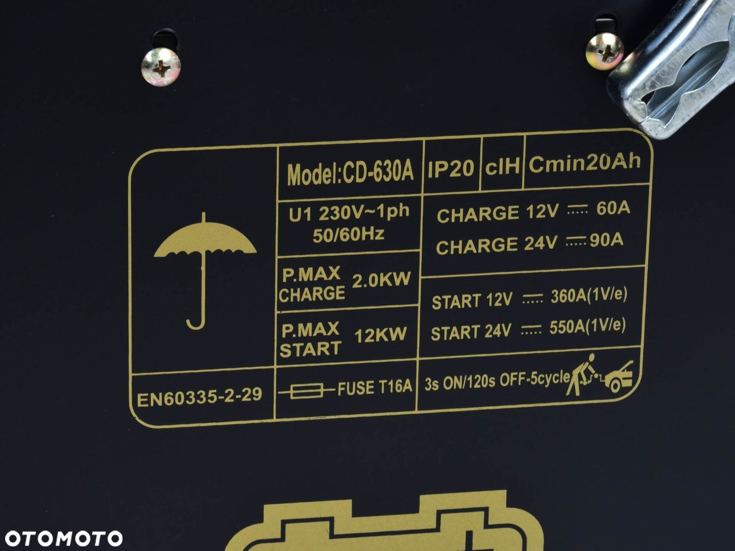 PROSTOWNIK Z ROZRUCHEM ROZRUCH CLASS 630 12/24V DO BUSA TIRA Ciągnika LCD - 7