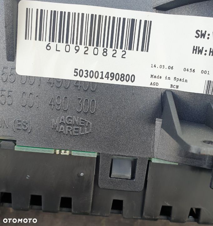 LICZNIK ZEGARY 6L0920822 SEAT IBIZA III 1.4 16V - 6