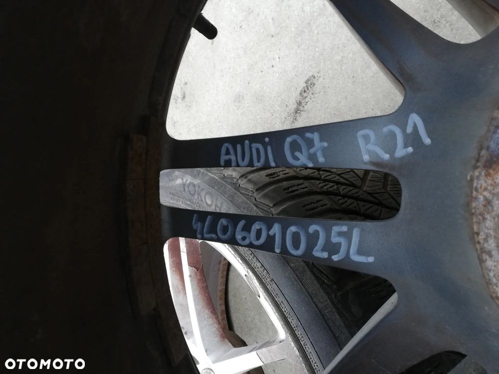 AUDI Q7 4L TOUAREG 21" FELGI ALUMINIOWE 5x130 ET44 ORYGINAŁ 4L0601025 KPL - 6