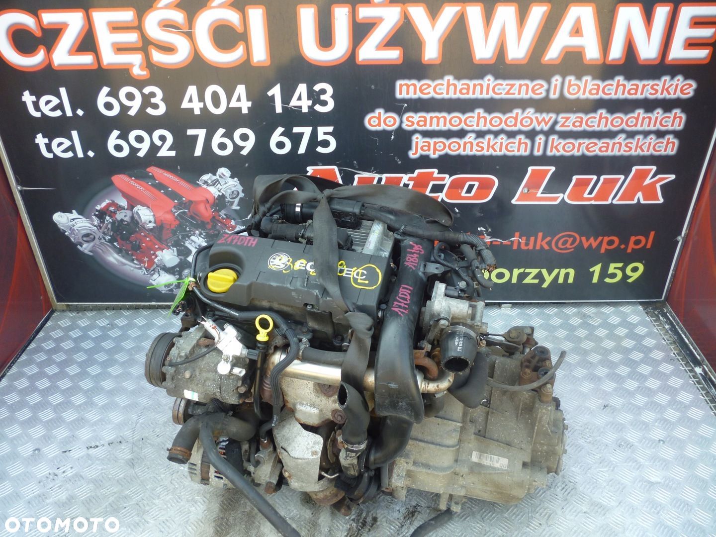 SILNIK KOMPLETNY OPEL COMBO 1.7 CDTI Z17DTH 184 TYS - 1