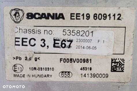 STEROWNIK KASETA MODUŁ ADBLUE SCANIA 609112 - 3