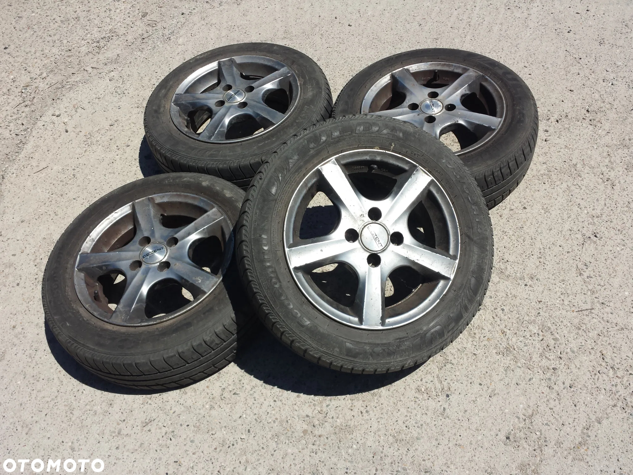 14” - DEZENT Aluminiowe - 4x100 r14 cali - Felgi ALU - RENAULT Megane Clio Modus , KIA Rio , Volkswagen Golf Passat VW , Toyota Yaris Aygo , Opel Astra Corsa , Honda Jazz , Toyota Yaris Corolla , Hyundai i10 i20 , Suzuki Alto Colt jak Speedline O.Z. Enkei Enzo Rial - 3