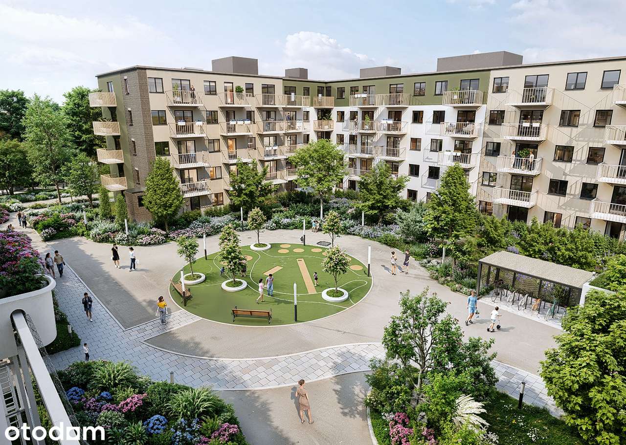 3-pokojowe mieszkanie 47m2 + ogródek Bez Prowizji