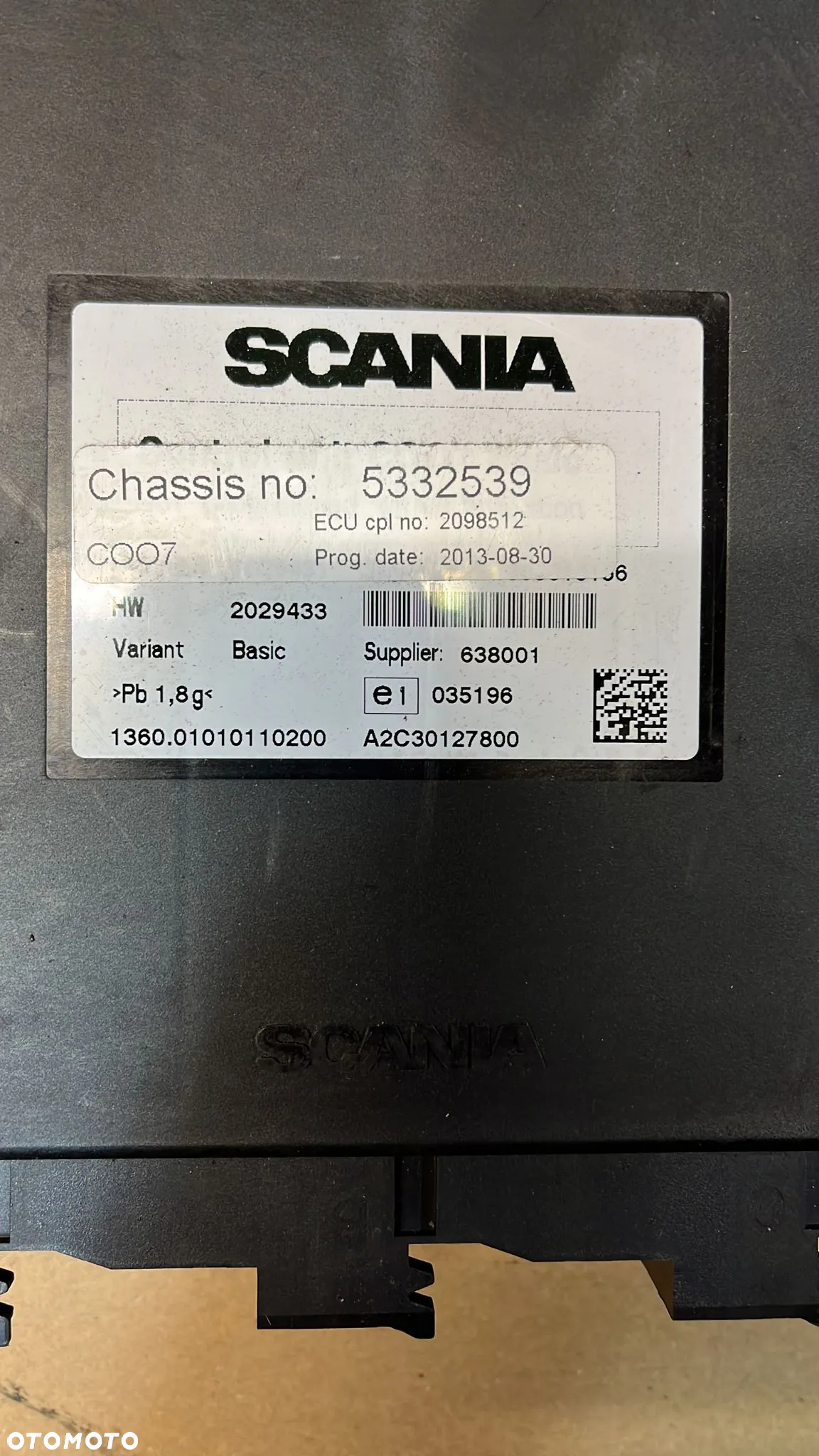 Koordynator Sterownik  COO7 SCANIA 2161836 / 2098512 - 2