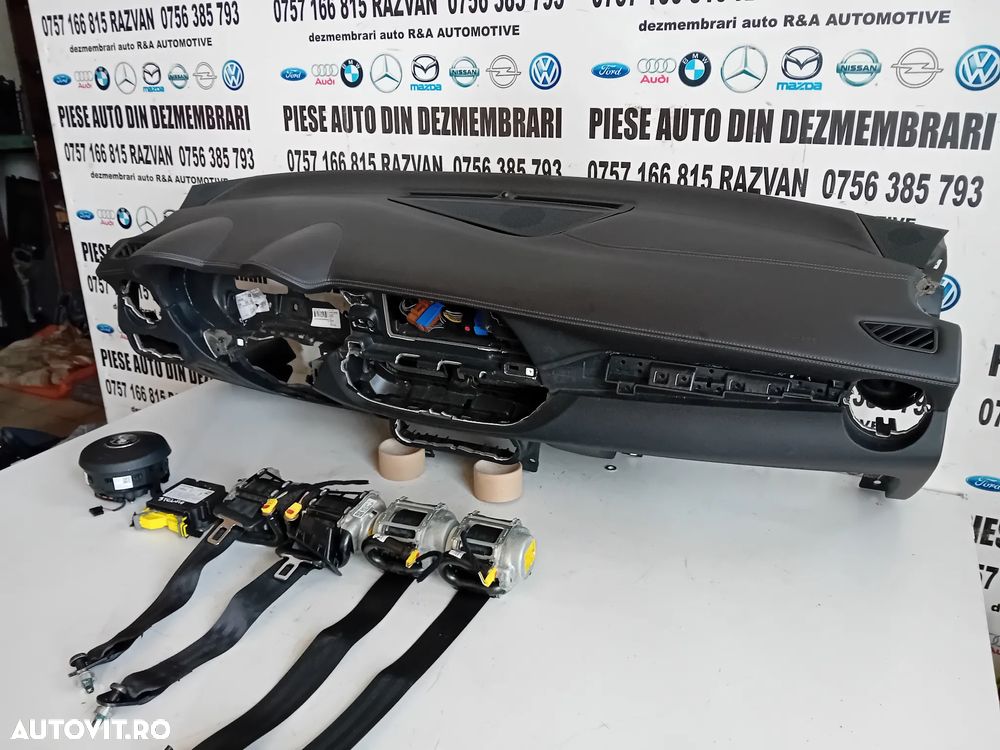 Plansa Bord Kit Airbag Alfa Stelvio 2017-2022 Impecabil Model Quadrifoglio Piele Cu Cusatura - 2