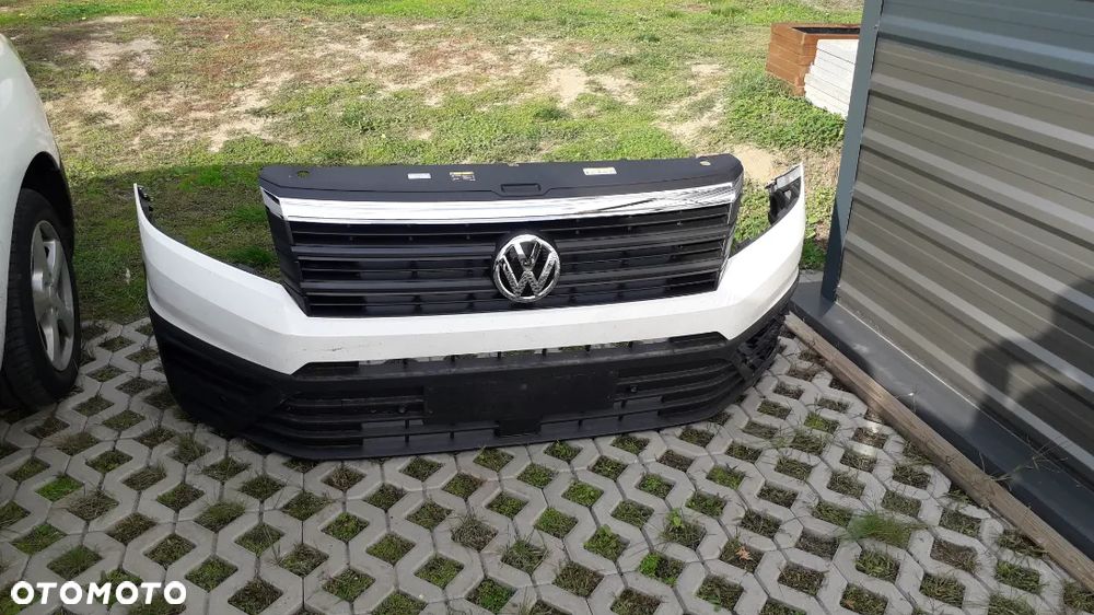 Maska błotniki zderzak chłodnice lampy   przód pas belka Man TGE Crafter 7C  biały biała - 12