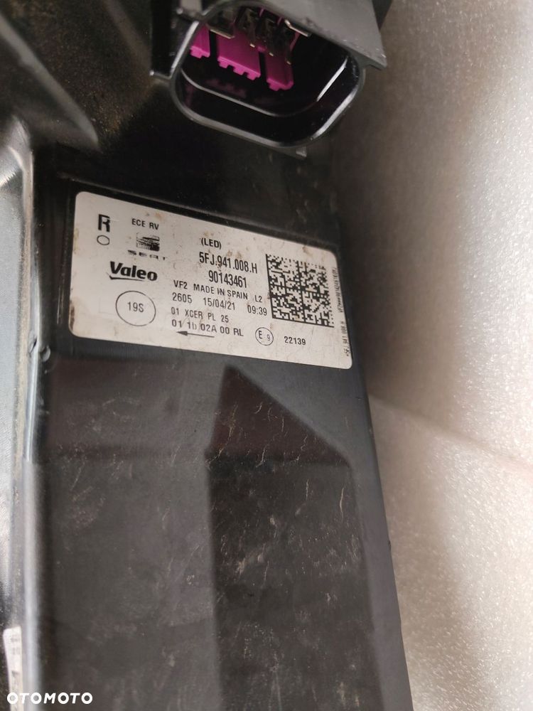 seat tarraco full led lampa prawy przód 5fj941008h - 7