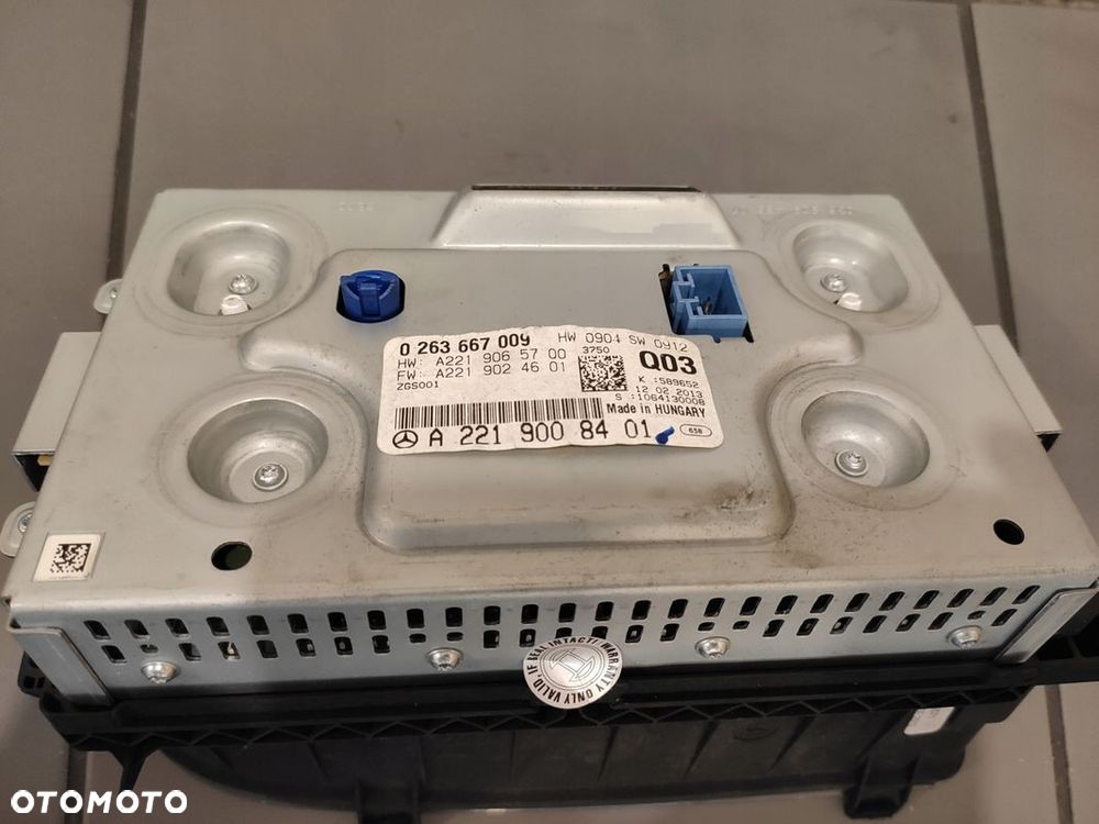 MERCEDES W221 S-KLASA W216 CL63 EKRAN MONITOR NAVI UK BDB STAN ORYGINAŁ - 13