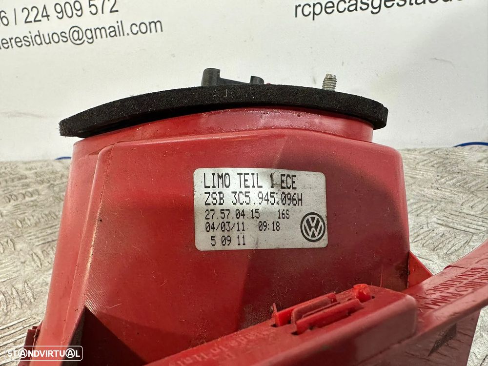 .Conjunto Farolins Tras Traseiro Esquerdo Direito Original LED Volkswagen VW Passat B6 3C5945096H 3C5945095H 2005 - 2010 - 13