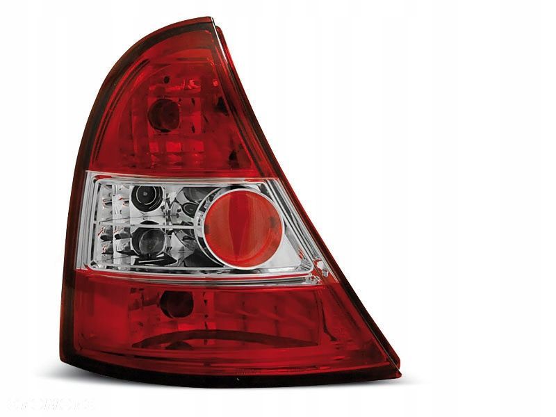 LAMPY TYLNE RENAULT CLIO II 98-01 CLEAR RED WHITE - 1