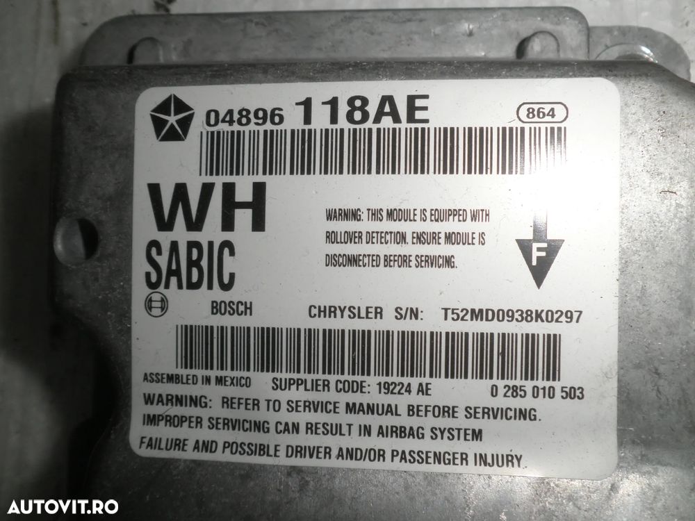 Calculator airbag Jeep Grand Cherokee 2008 04896118AE - 2