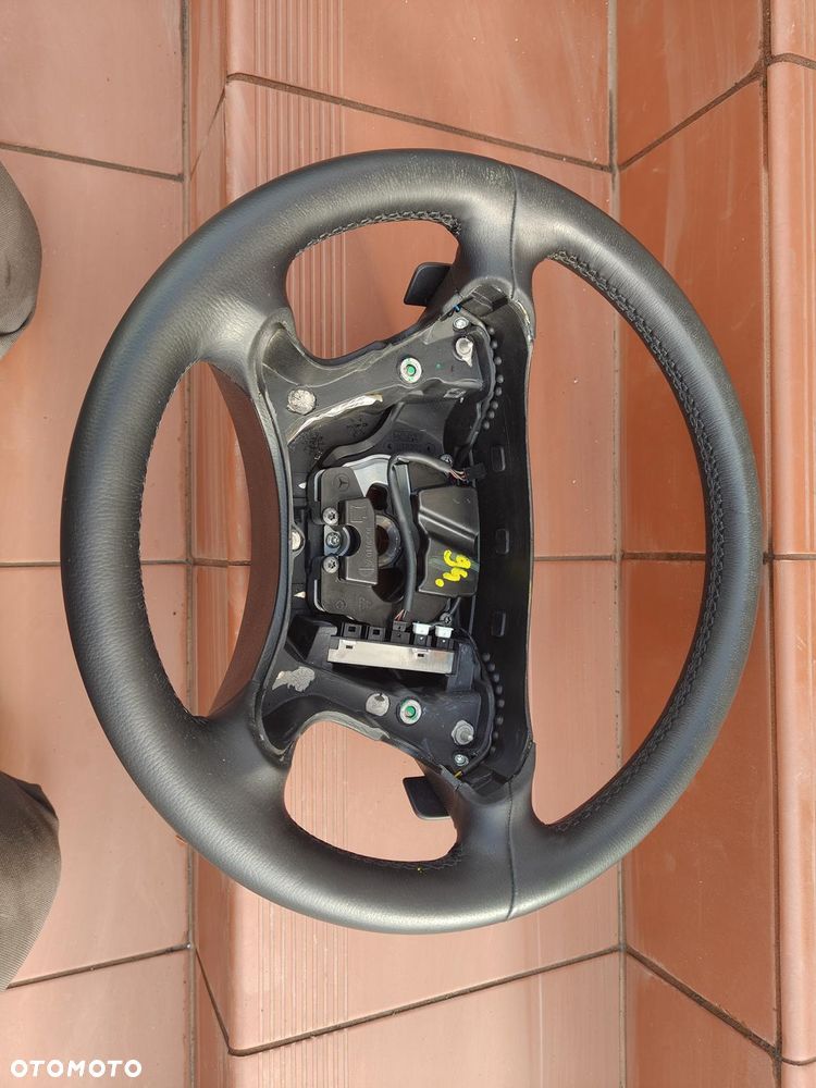 MERCEDES W209 CLK W211 LIFT W219 CLS KIEROWNICA czarna Skórzana Łopatki - 18