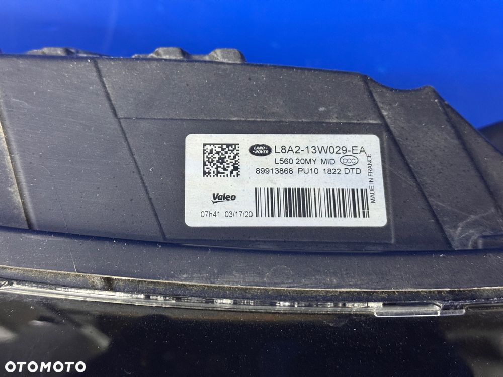 PRAWY FULL LED MID RANGE ROVER VELAR BDB EUROPA - 6