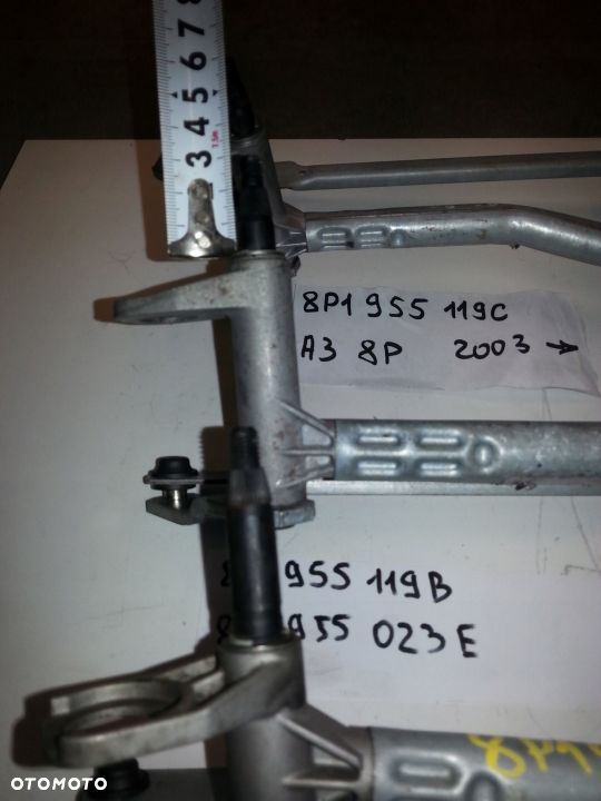 MECHANIZM SILNICZEK WYCIERACZEK AUDI A3 8P - 4