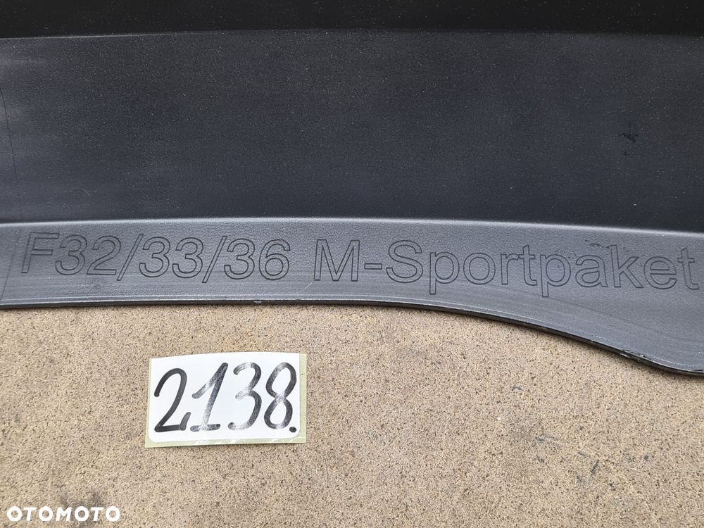 BMW 4 F32 F33 F36 M-sportpaket 51128054563 spoiler dokładka zderzaka tył - 11