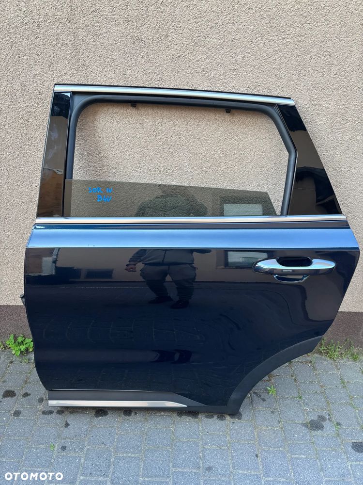 Drzwi tyl tylne Kia Sorento IV 4  - lewa strona - oryginalne kod koloru B4U niebieskie granat - 1